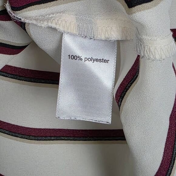 Maurices Womens Striped V-Neck Blouse XS - Picture 3 of 5